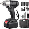 JUSTOOL 20V Cordless Impact Wrench 1/2 inch Max 300 Torque ft-lbs