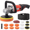 JUSTOOL 1400W, 8 Variable Speed, 7/6/5Inch RO Rotary Polisher